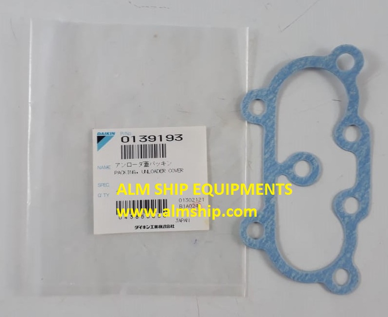 PACKING UNLOADER COVER P/N 0139193 FOR DAIKIN 2C582 ALM SHIP